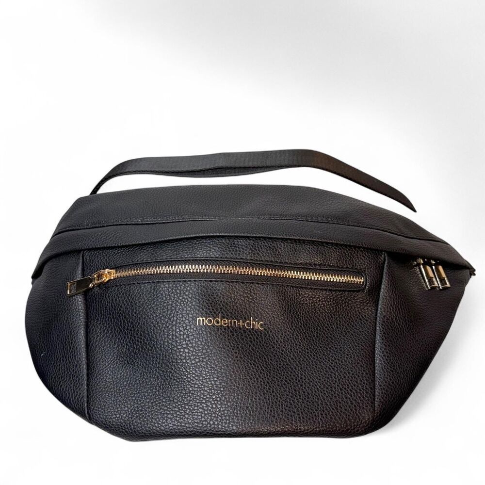 Modern+Chic Women’s Presley Oversized Crossbody Sling Bag Travel Purse black - Picture 5 of 12